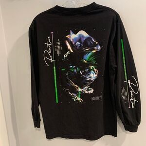 Primitive 2008 Black Long Sleeve Tee with Futuristic Graphic